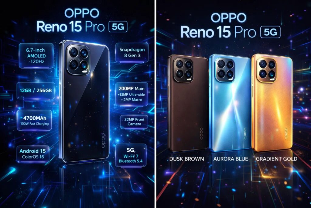Oppo Reno 15 Pro 5G all specifications
