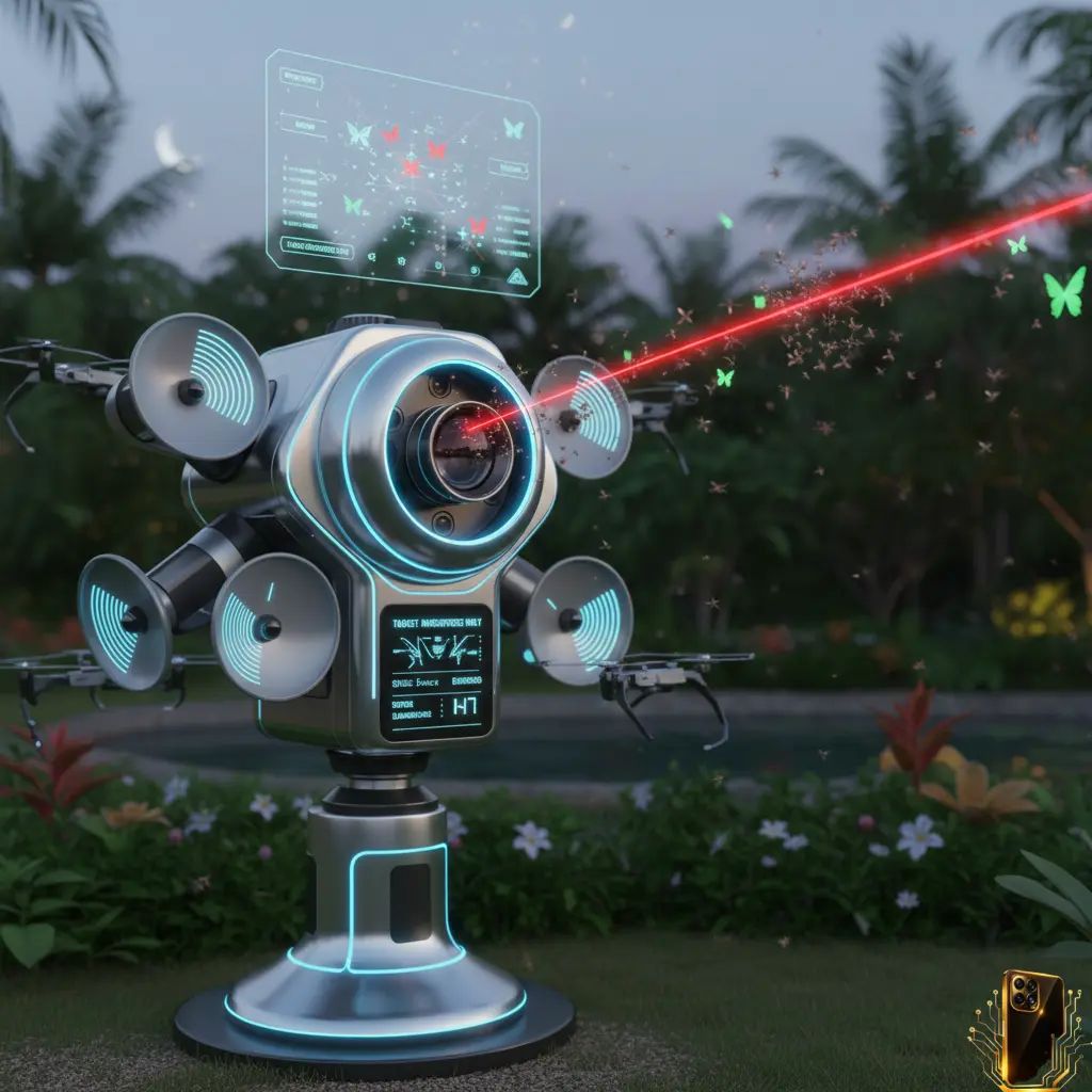 AI based LiDAR guided laser system detecting and killing mosquito mid air