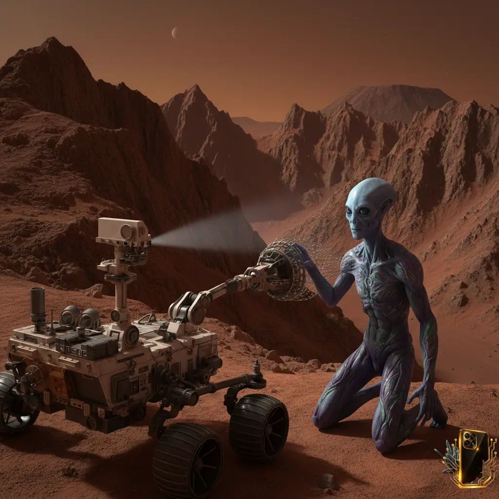 Real or fake viral claim showing alien spotted near Mars rover surface