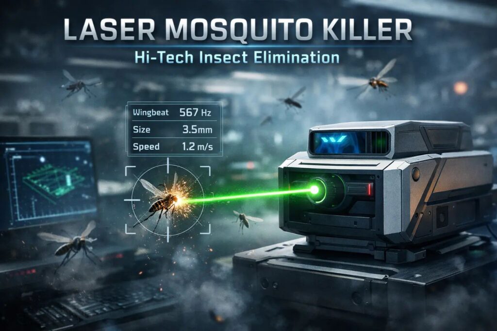 Futuristic mosquito control device using laser tracking technology