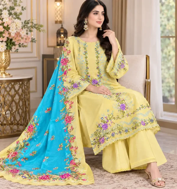 3 Pcs Women's Unstitched Embroidered Suit 2194 2 mz2194200193skfs 764294001 product 1.webp